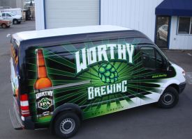 Worthy Brewing Full Van Wrap